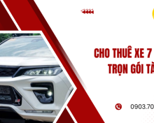 Cho thuê xe 7 chỗ trọn gói tài xế