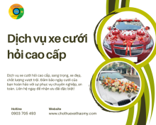Dịch vụ xe cưới hỏi cao cấp