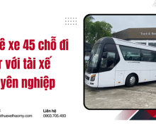 Thuê xe 45 chỗ đi tour với tài xế chuyên nghiệp