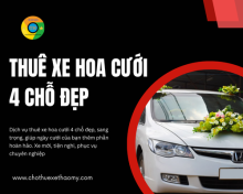 Thuê xe hoa cưới 4 chỗ đẹp