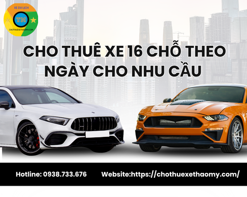 Cho thuê xe 16 chỗ theo ngày cho nhu cầu