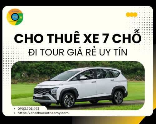 Cho thuê xe 7 chỗ đi tour giá rẻ uy tín
