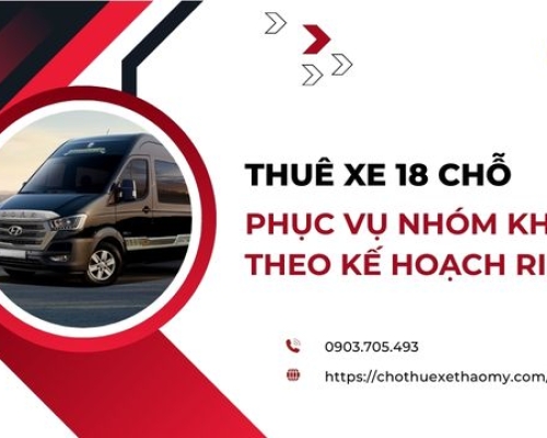 Thuê xe 18 chỗ phục vụ nhóm khách theo kế hoạch riêng