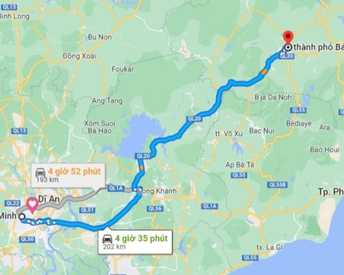 Từ Sài Gòn đi Bảo Lộc bao nhiêu tiếng, đi bằng gì, đường nào?