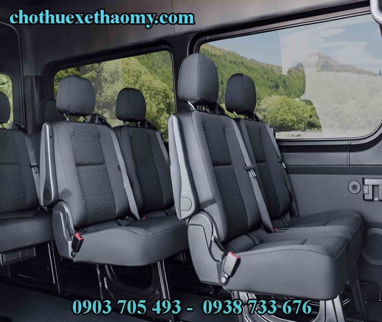 Xe chất lượng đời mới với dịch vụ thuê xe du lịch 16 chỗ của Thảo My