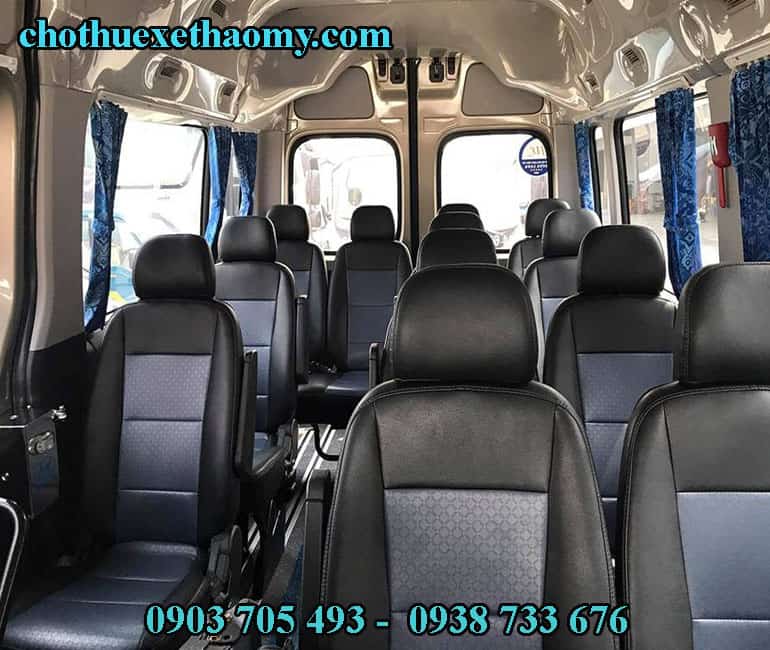 Mẫu sẽ đời mới được ưu tiên trong dịch vụ thuê xe du lịch 16 chỗ của Thảo My
