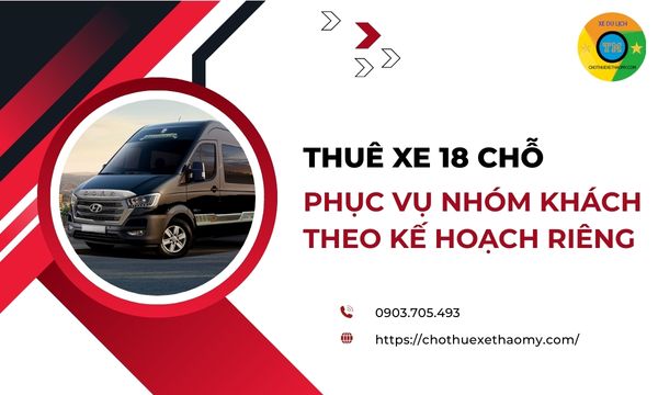 Thuê xe 18 chỗ phục vụ nhóm khách theo kế hoạch riêng