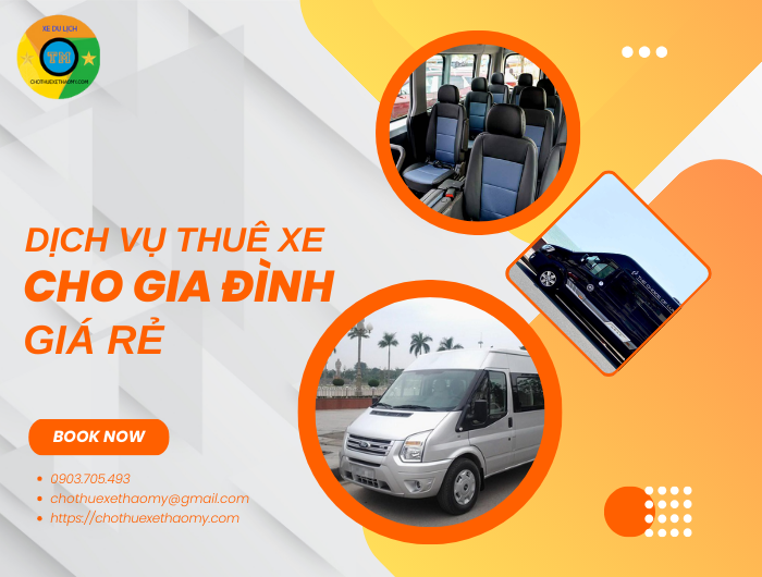 Dịch vụ thuê xe 16 chỗ cho gia đình giá rẻ