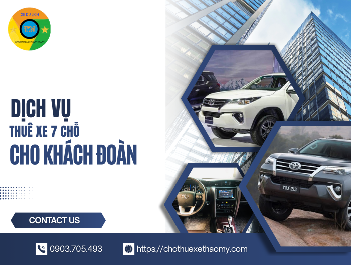 Dịch vụ thuê xe 7 chỗ cho khách đoàn